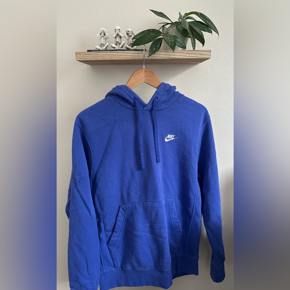 Nike Blue Sweatshirt Classic Pullover Hoodie